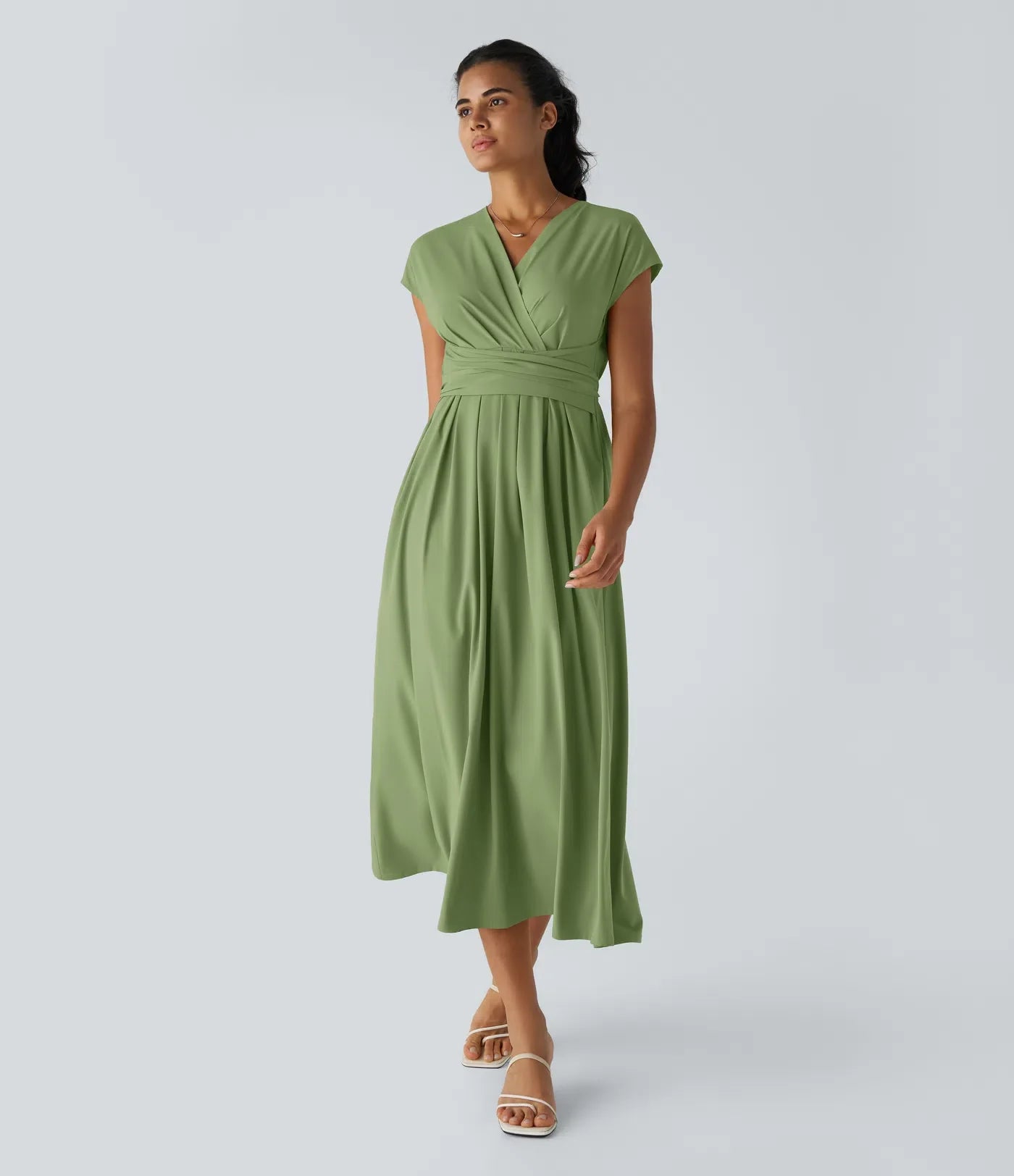 Jade™ | Wikkeljurk met hoge taille