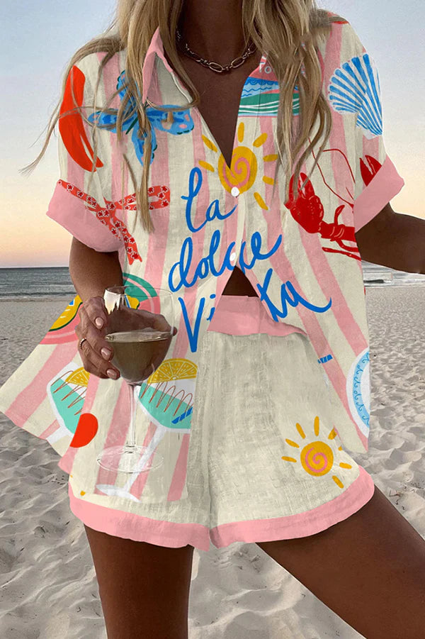 Elsie™ | Kleurrijke zomersetje
