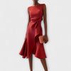 Charlotte™ | Gedrapeerde asymmetrische jurk