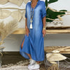 Monique™ | Luchtige denimjurk