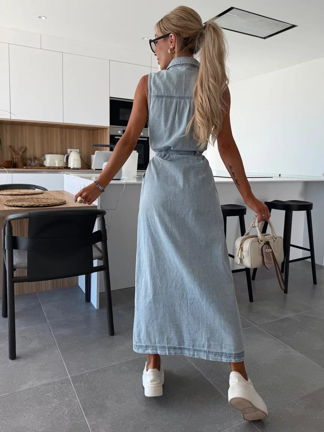 Marie™ | Maxi denim Jurk