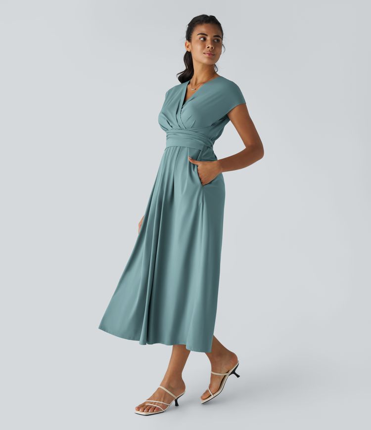 Jade™ | Wikkeljurk met hoge taille