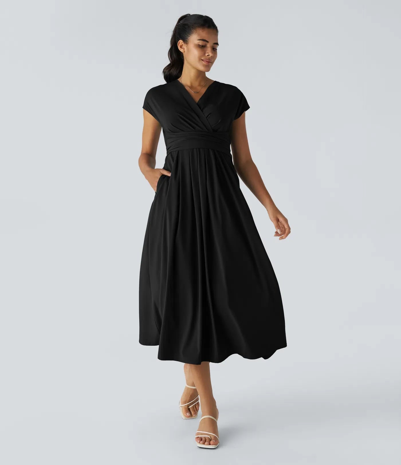 Jade™ | Wikkeljurk met hoge taille