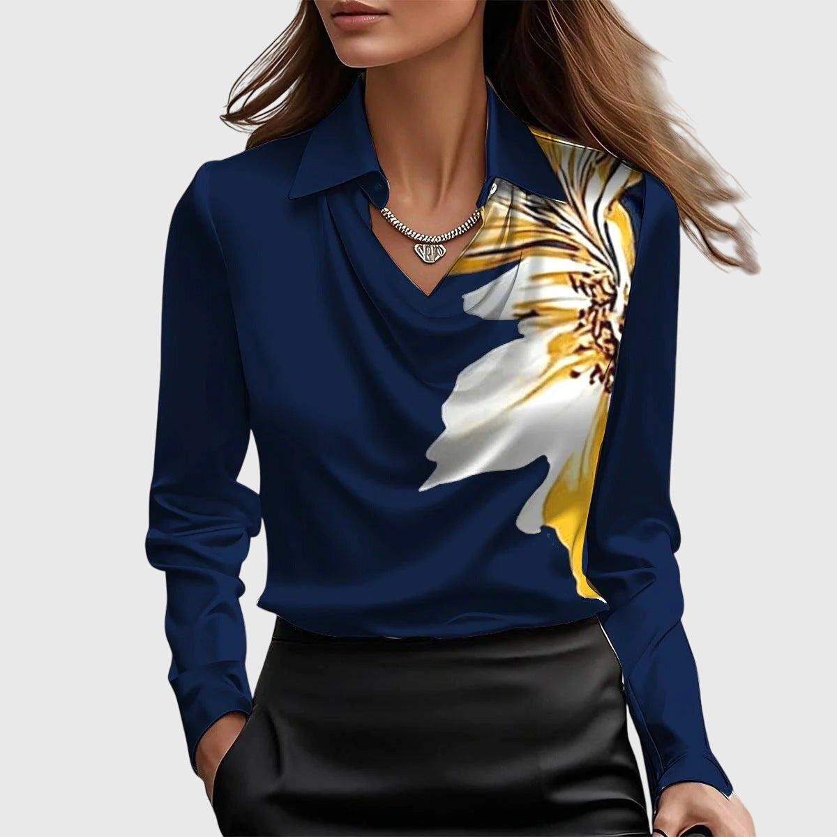 Alicia™ | Satijnen blouse