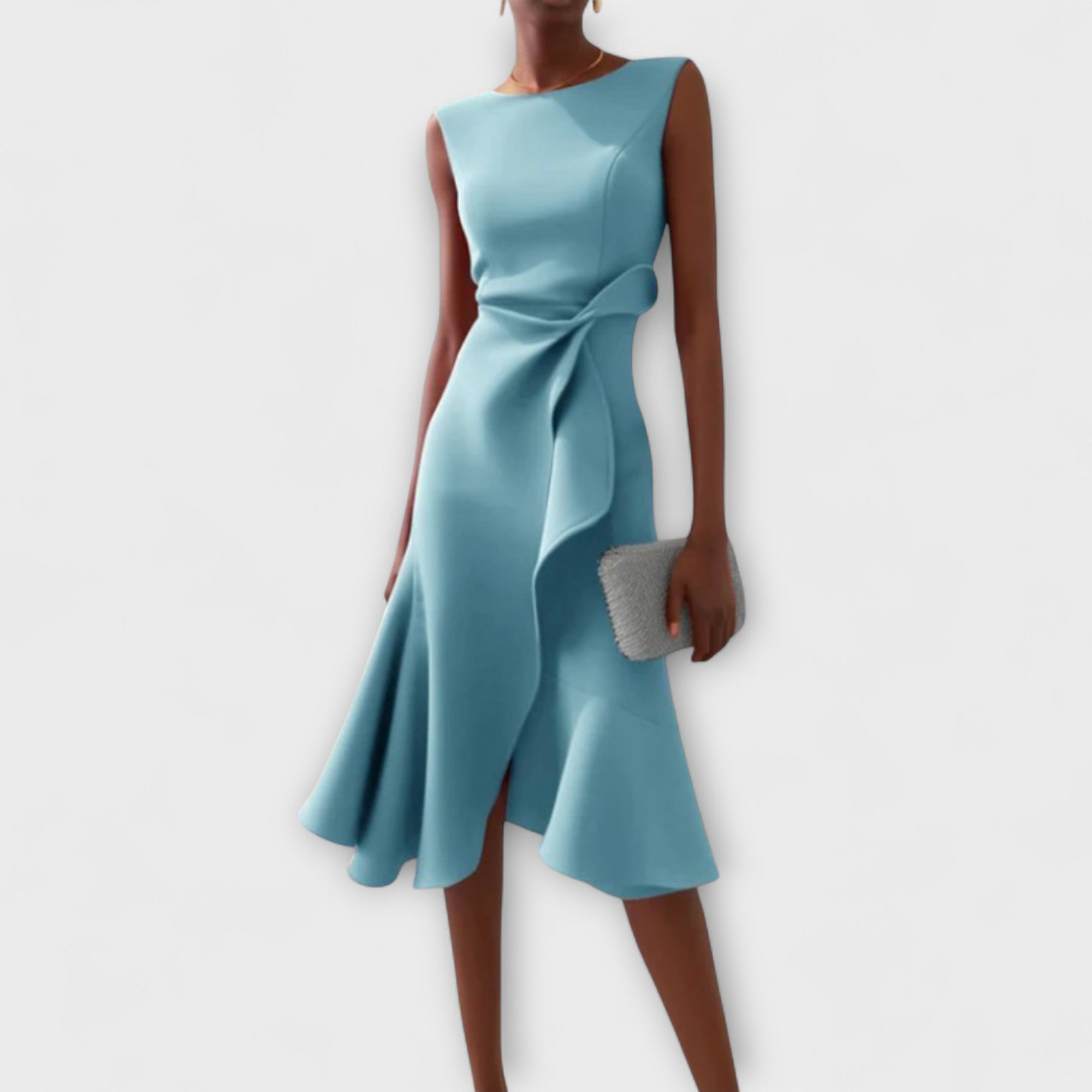 Charlotte™ | Gedrapeerde asymmetrische jurk