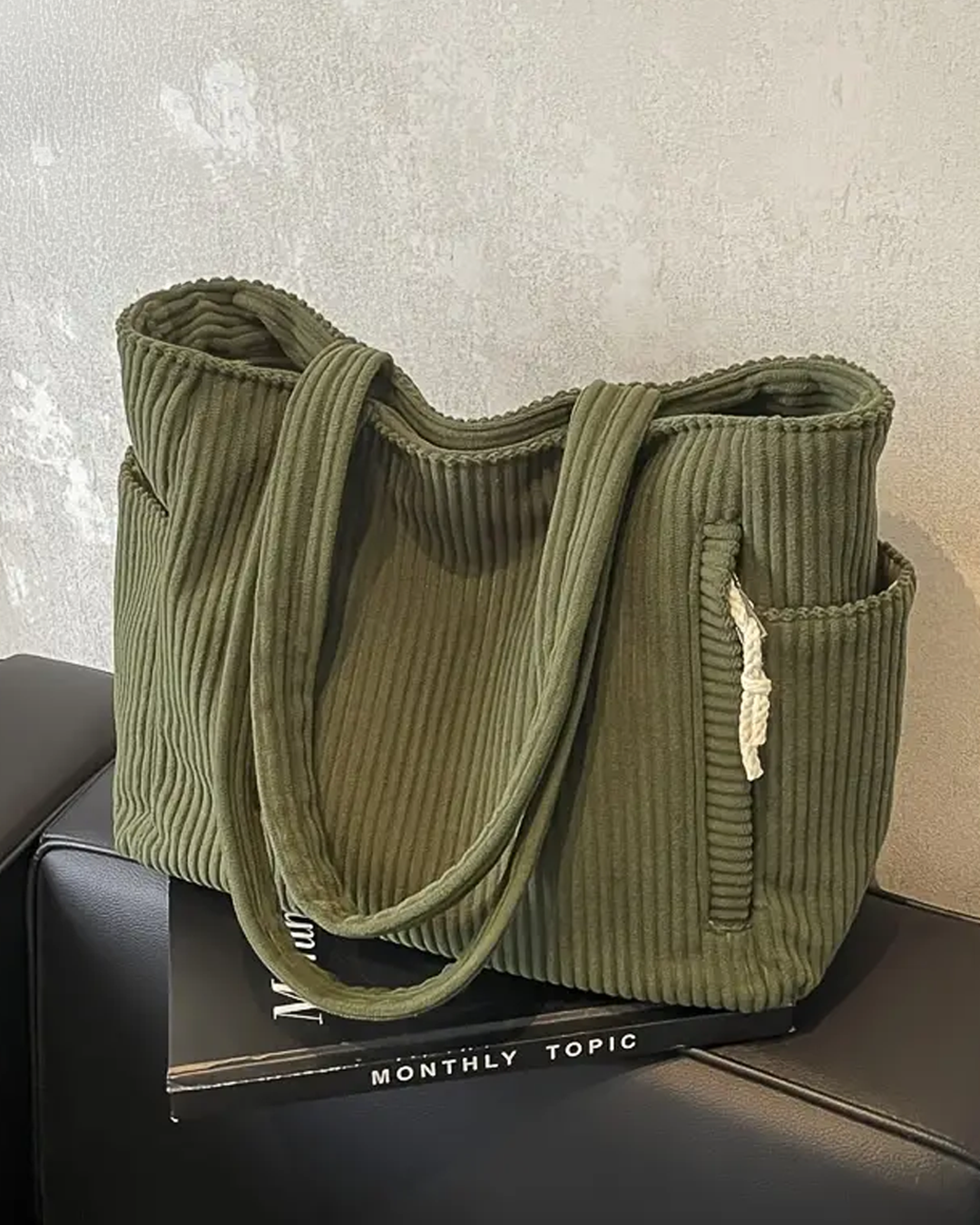 Mia™ | Geribbelde tas