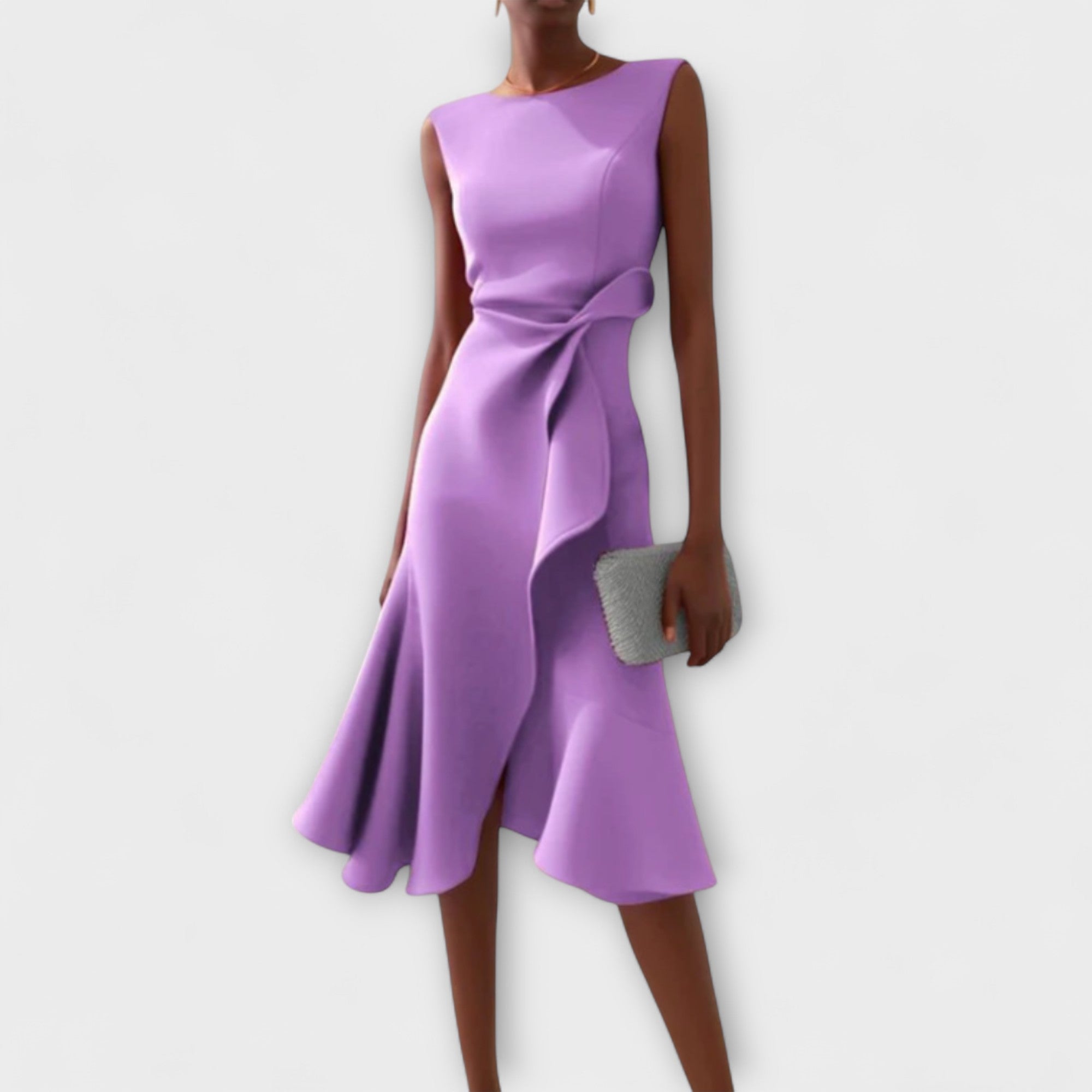 Charlotte™ | Gedrapeerde asymmetrische jurk