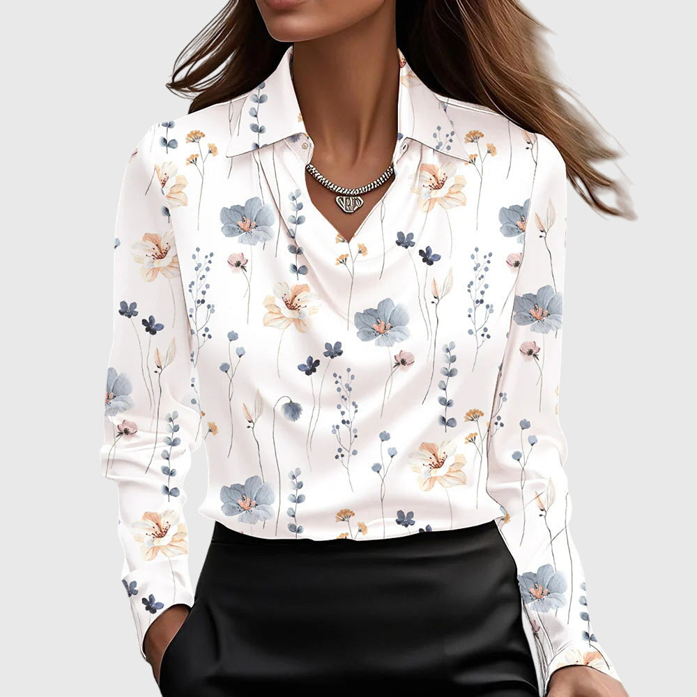 Alicia™ | Satijnen blouse