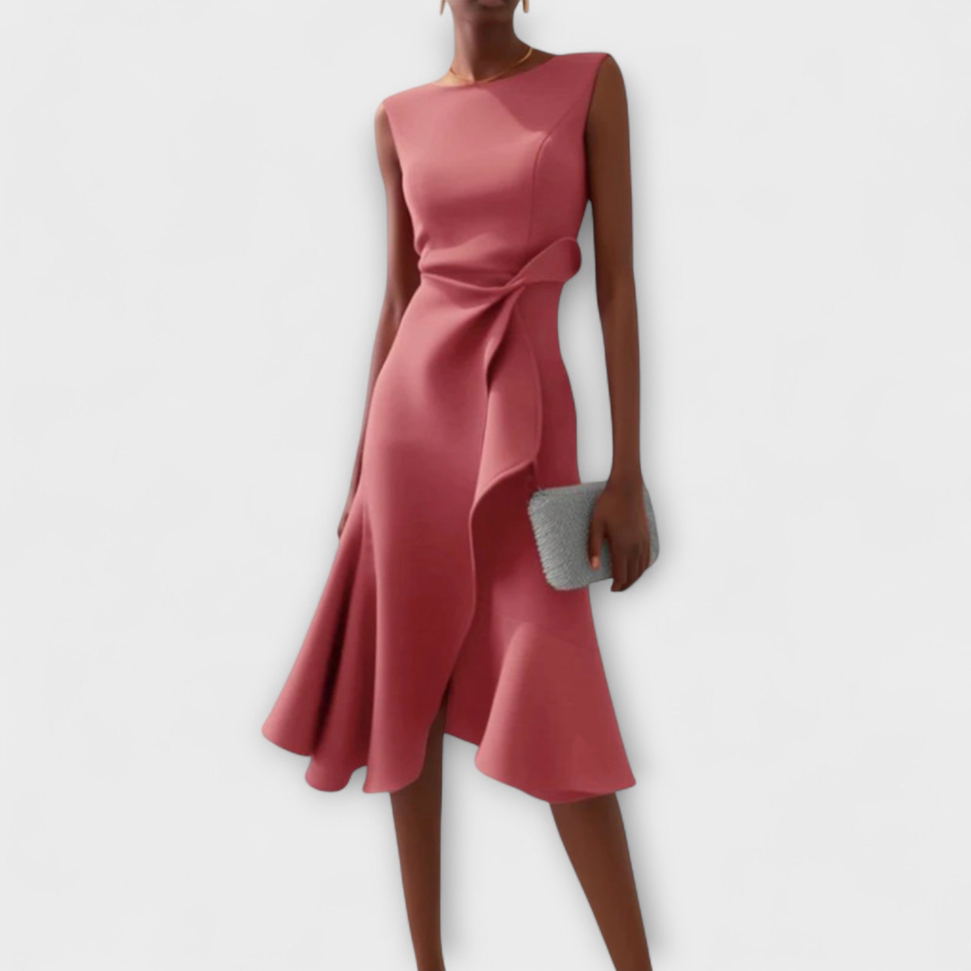 Charlotte™ | Gedrapeerde asymmetrische jurk