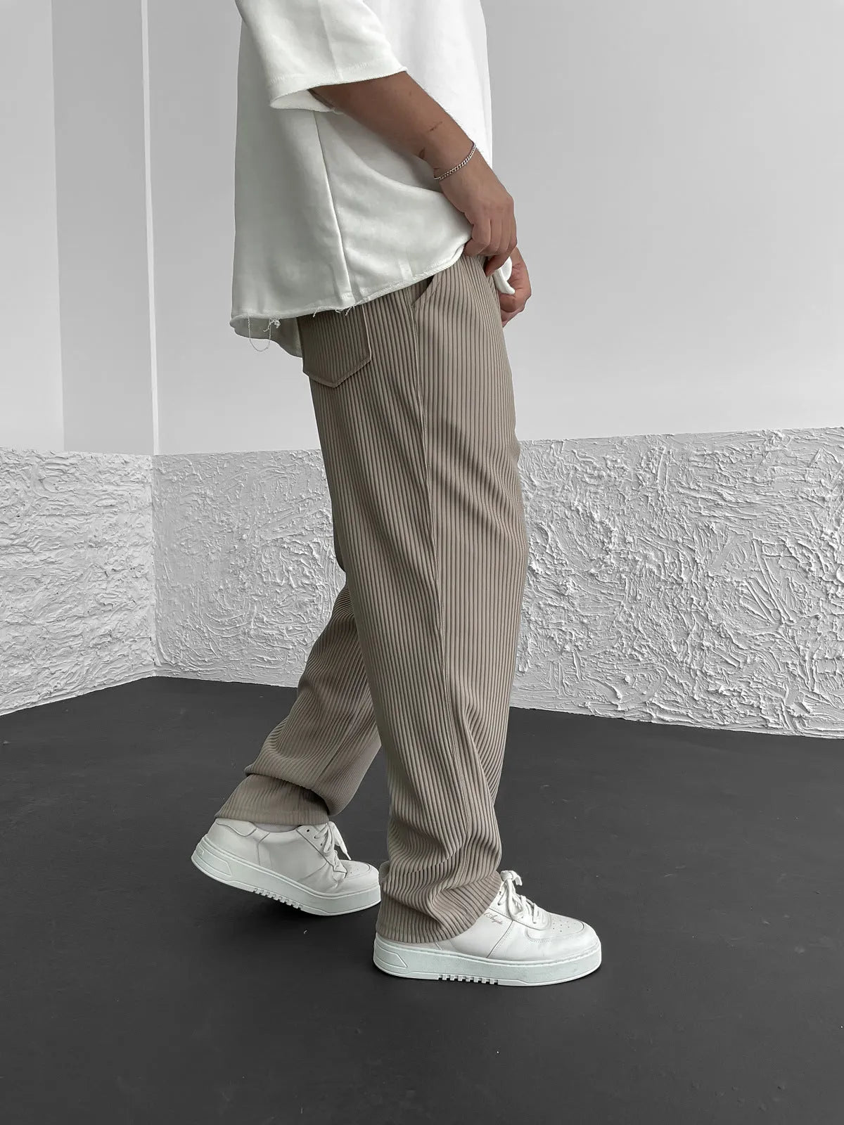 Thomas™ | Geribbelde stretchbroek
