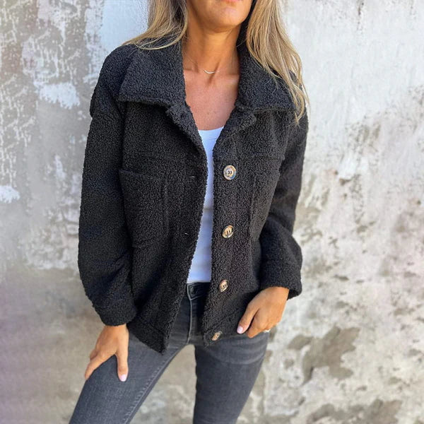 Anna™ | Kort wollen jasje