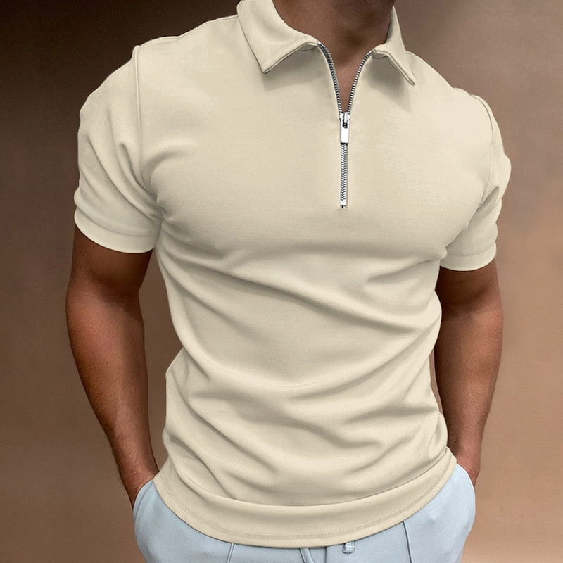Jax™ | Polo met een ritssluiting