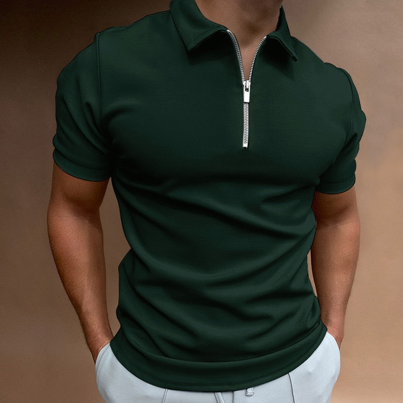 Jax™ | Polo met een ritssluiting