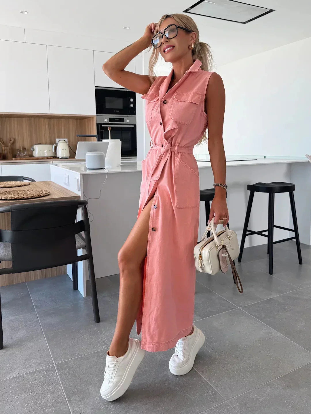 Marie™ | Maxi denim Jurk