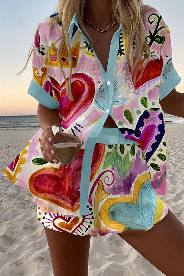 Elsie™ | Kleurrijke zomersetje