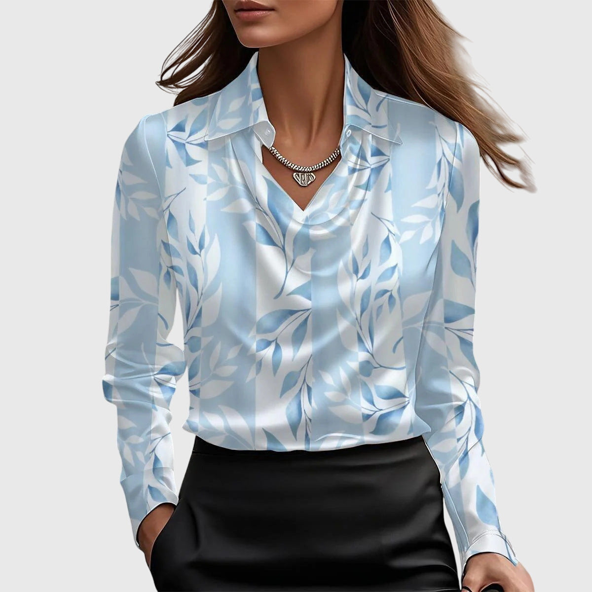 Alicia™ | Satijnen blouse