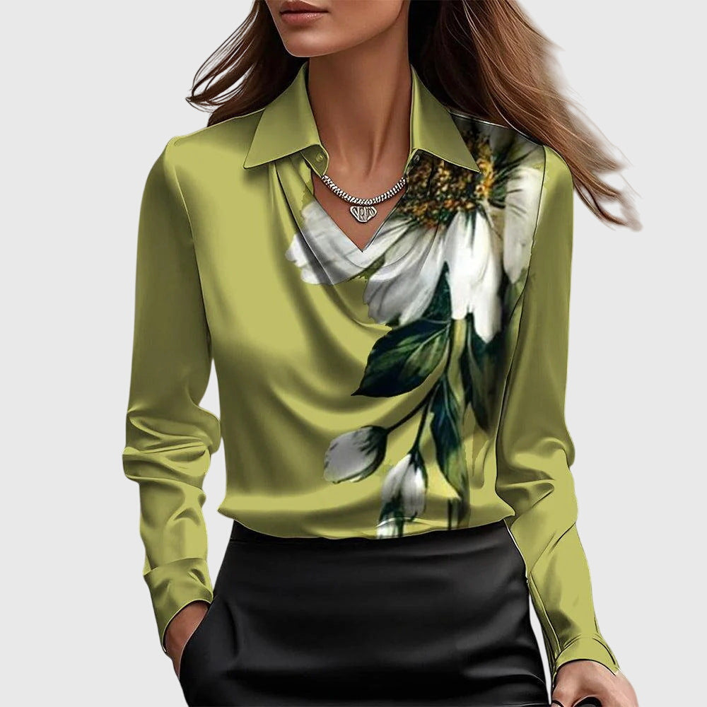 Alicia™ | Satijnen blouse