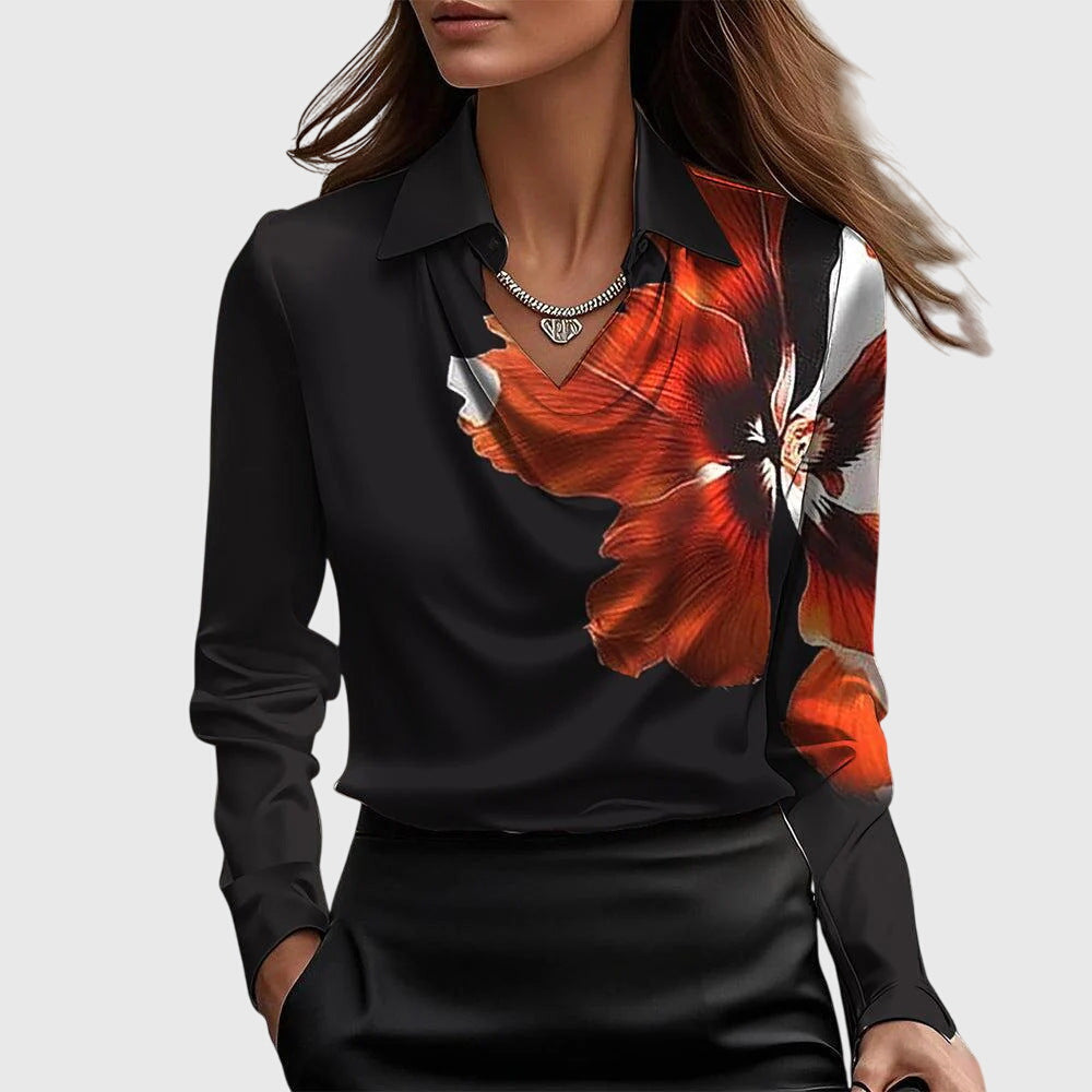 Alicia™ | Satijnen blouse