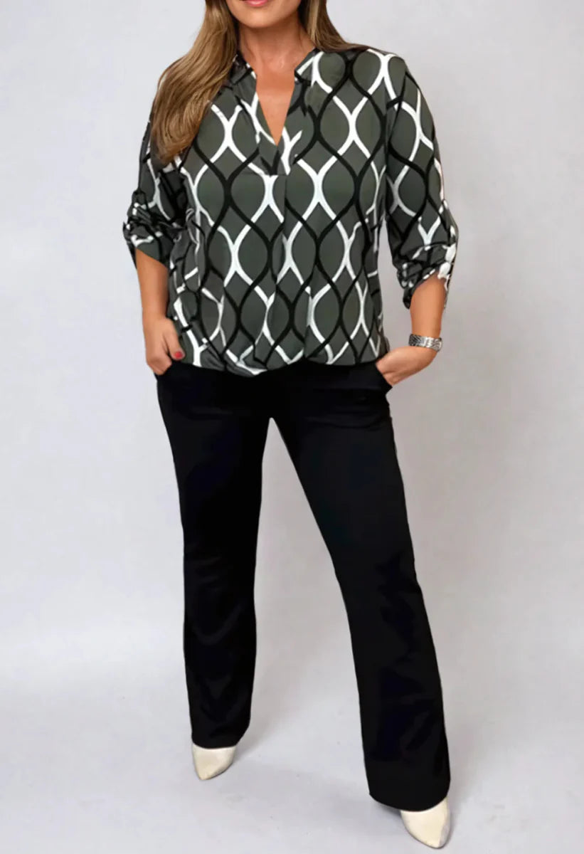 Axana™ | Blouse met lange mouwen