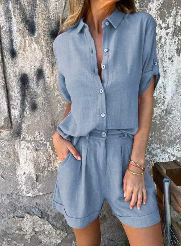 Lanie™ | Linnen zomer setje