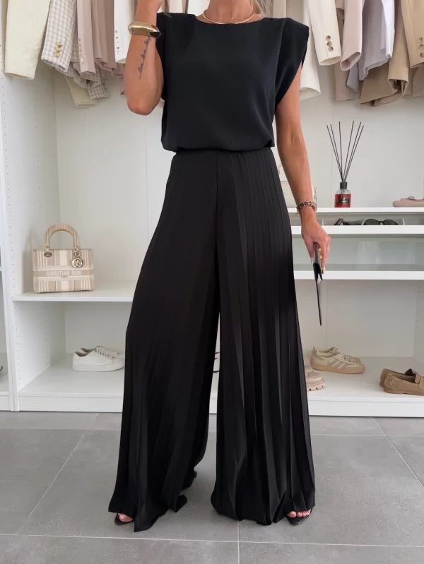 Elize™ | Elegante set met geplooide plissébroek