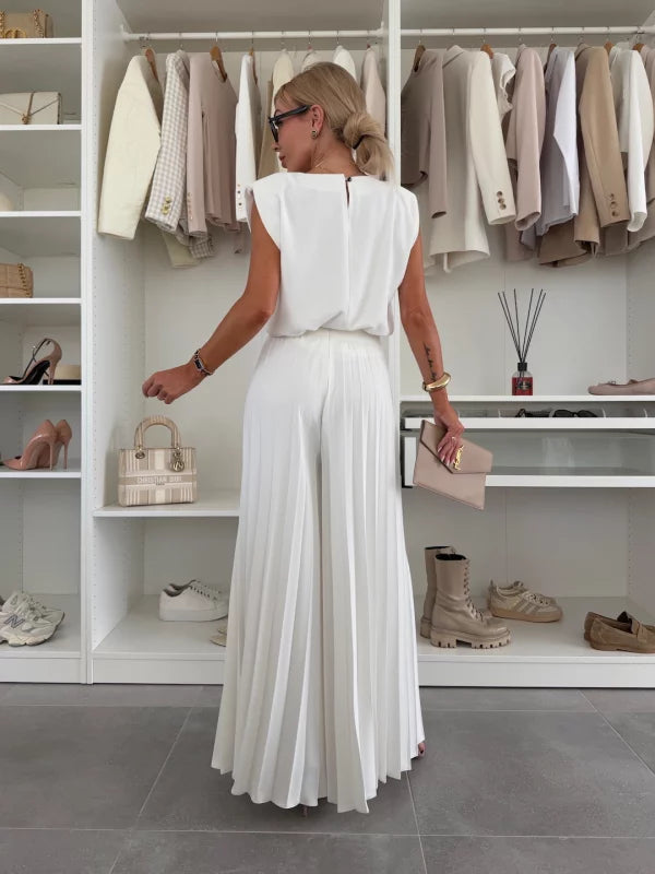 Elize™ | Elegante set met geplooide plissébroek