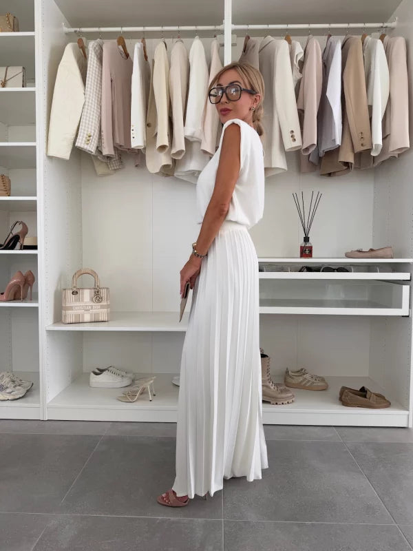 Elize™ | Elegante set met geplooide plissébroek